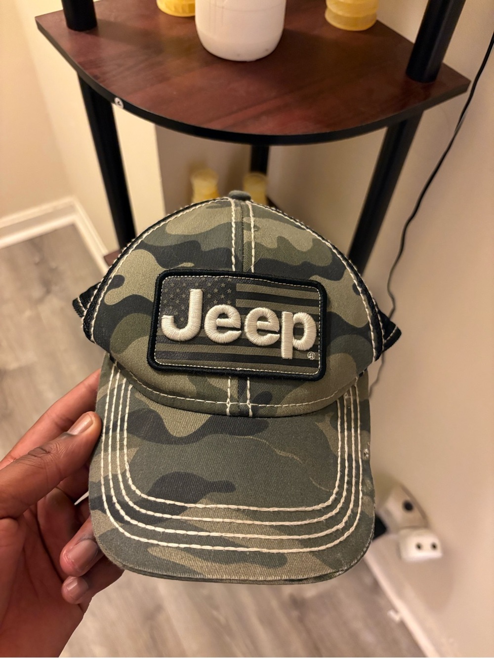 Jeep Camouflage Baseball Cap in Olive and Khaki